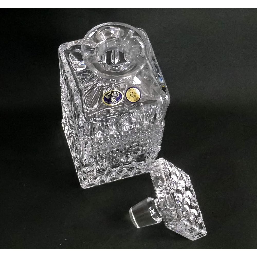 Bohemian glass crystal decanter "Brittany"