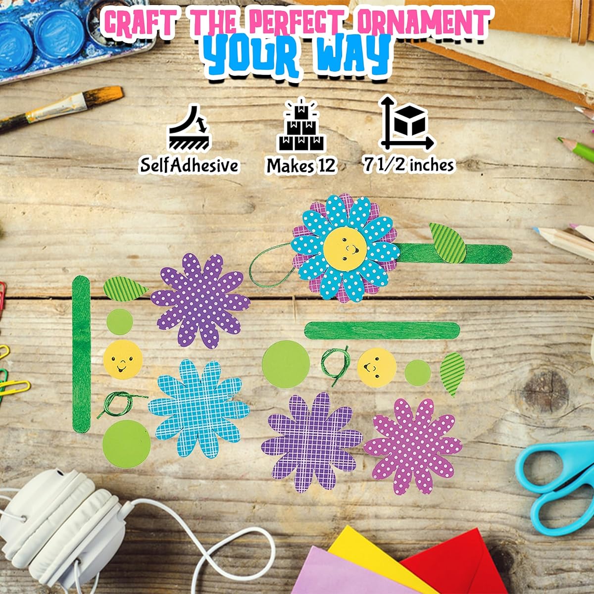 Stacking Flower Ornaments Ck-12 - Crafts and Fun Home Activities for Kids