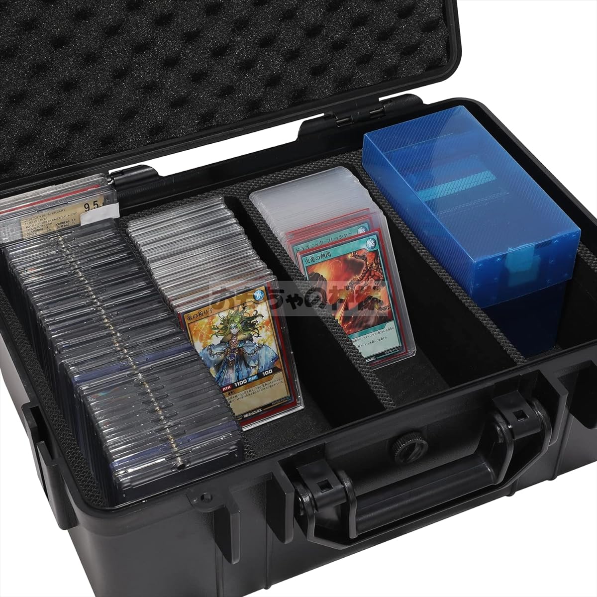 Toy God Card Bank Hardness WP Wide Size Waterproof Case IP68 Fireproof Material (Magnetic Loader (100 Cards))