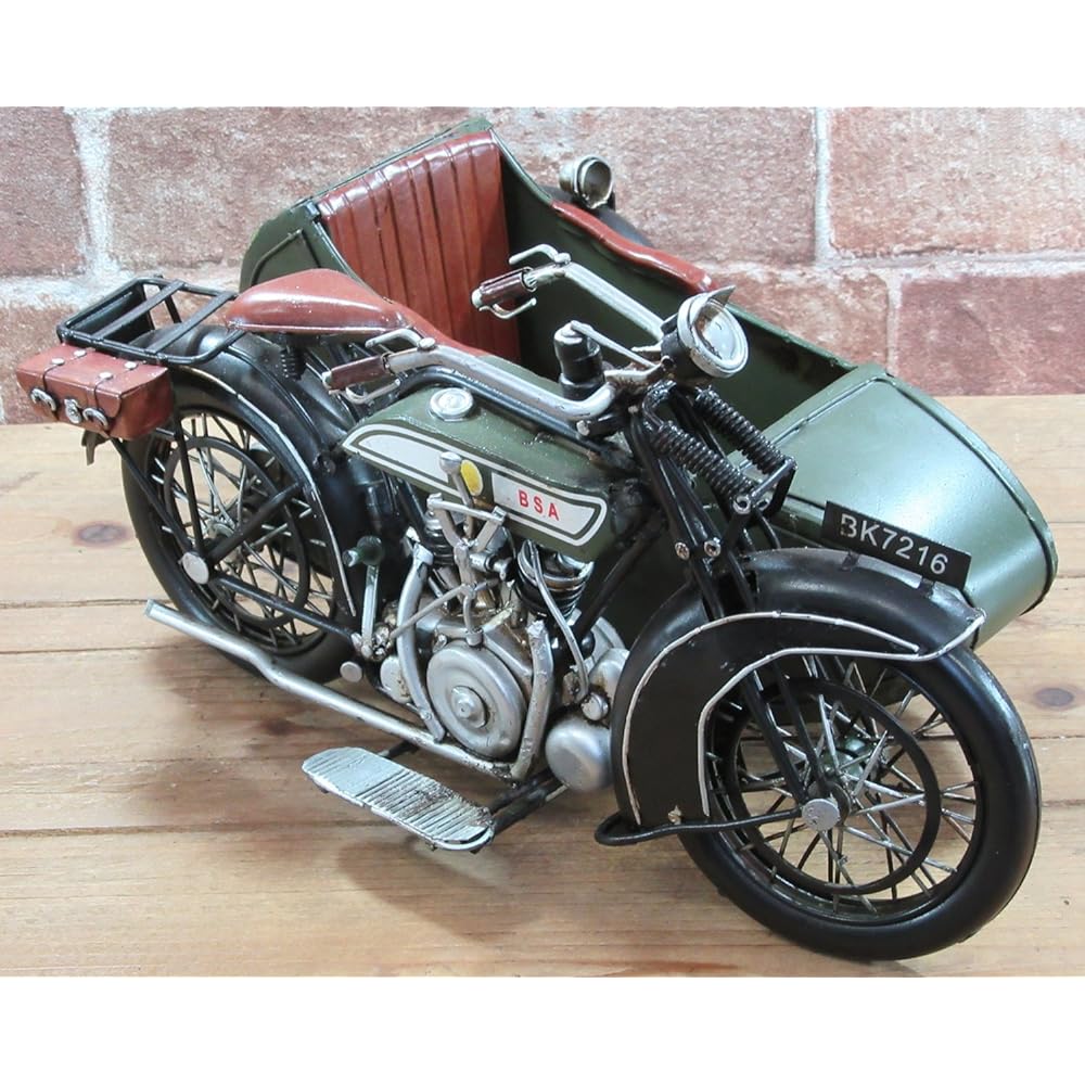 Tin toy (side car green) 27528