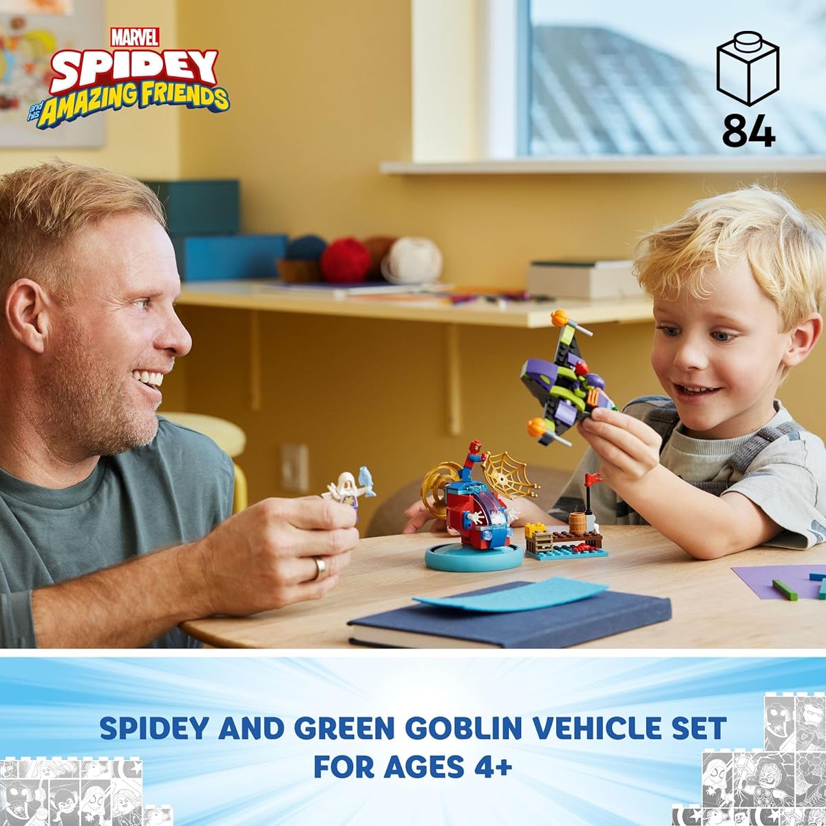 LEGO Marvel Spider-Man vs. Green Goblin, Superhero Toy with Green Goblin Figure, Marvel Toys for Young Superhero Fans, Spider-Man Toy for Kids Ages 4-6 10793