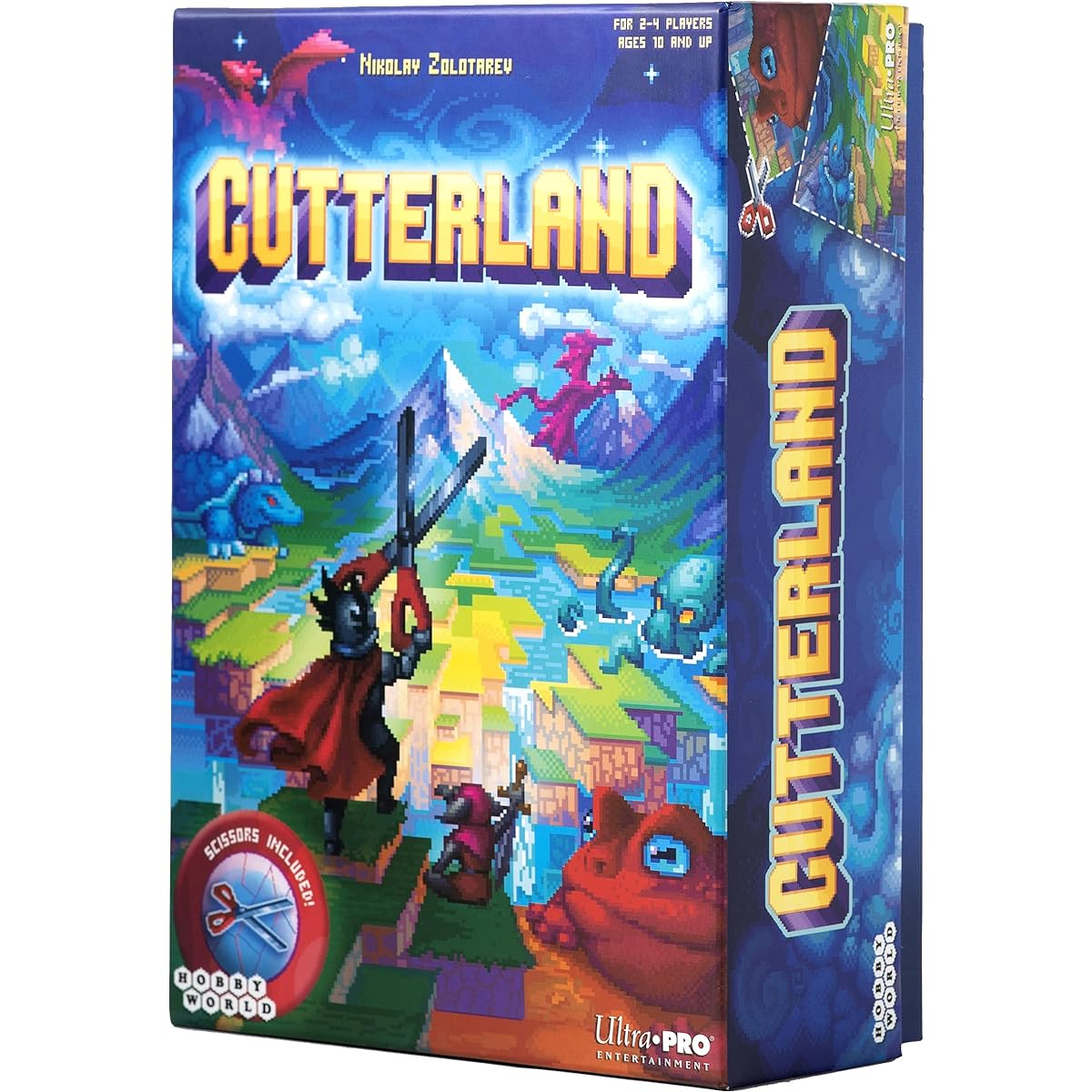 Cutterland | Cutting Edge Strategy Board Game for Ages 10+ with Scissors for 2-4 Players