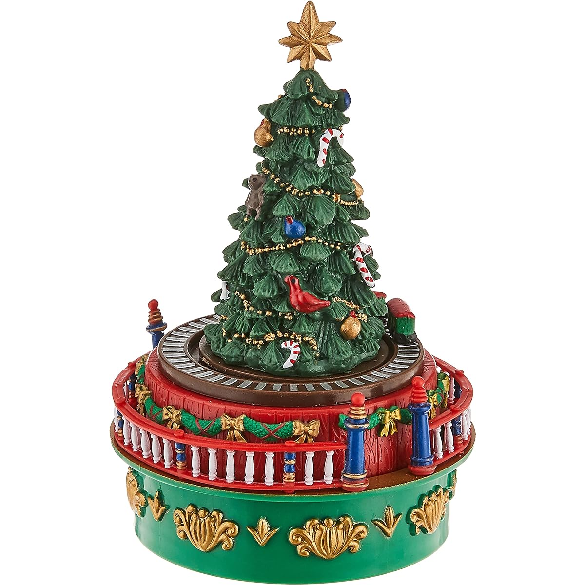 Mr. Christmas 5 inch Tree Mini Anime Carnival Music Box