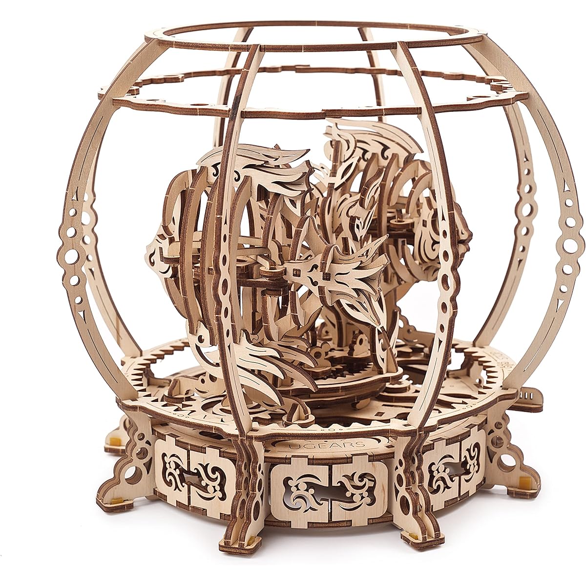 Ugears Aquarium 70155 Wooden Puzzle, No Glue or Tools Required, 3D Puzzle, Model for Adults