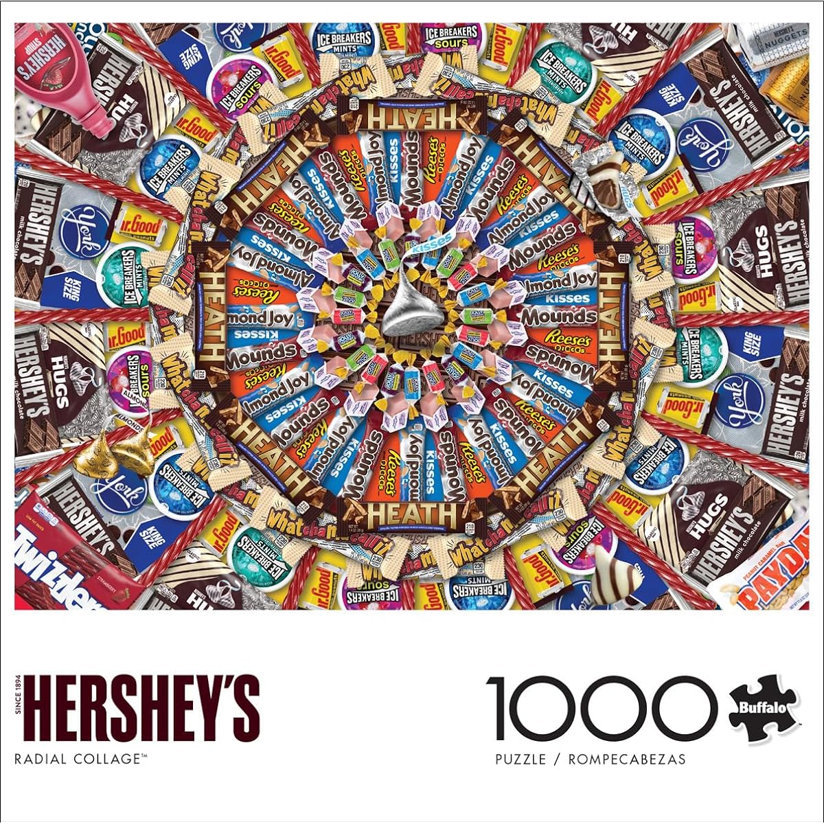 Buffalo Games - Hershey - Radial Collage - 1000 Piece Jigsaw Puzzle