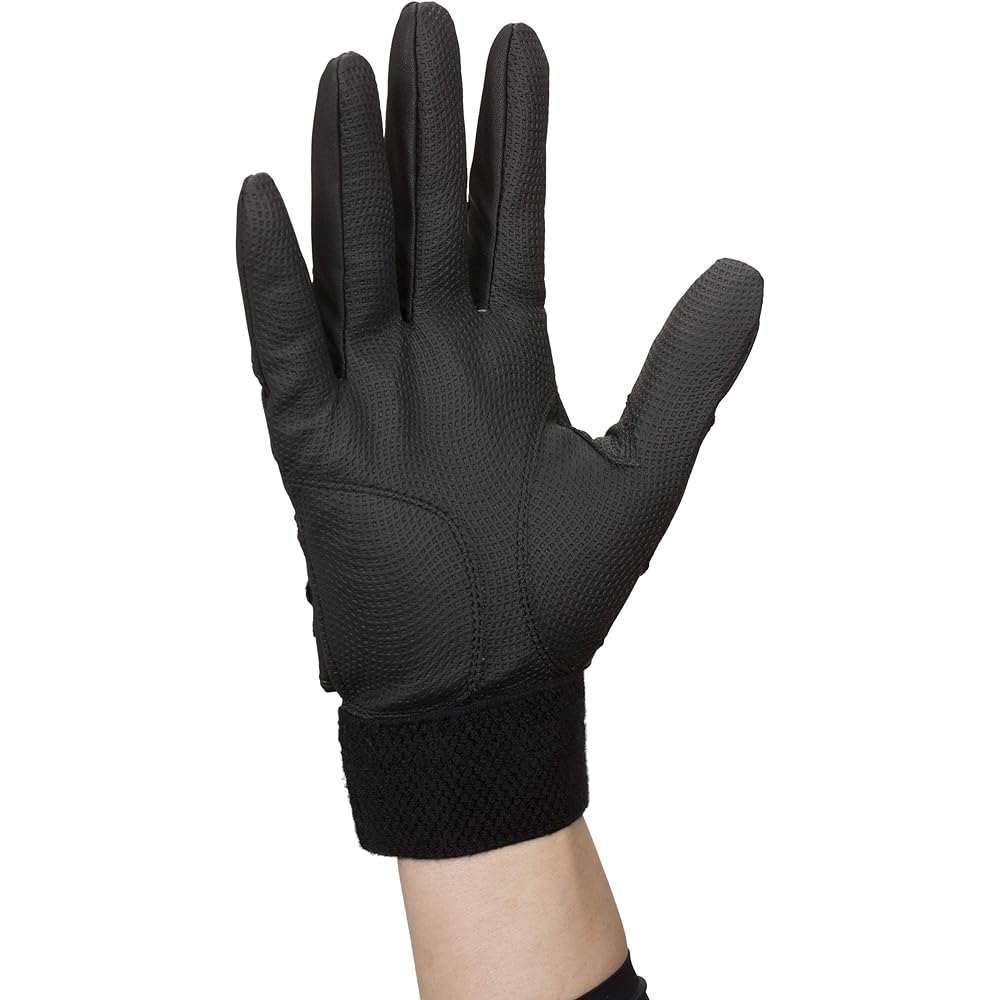 XANAX Baseball Batting Gloves for Both Hands Double Belt BBG101K Compatible with High School Baseball