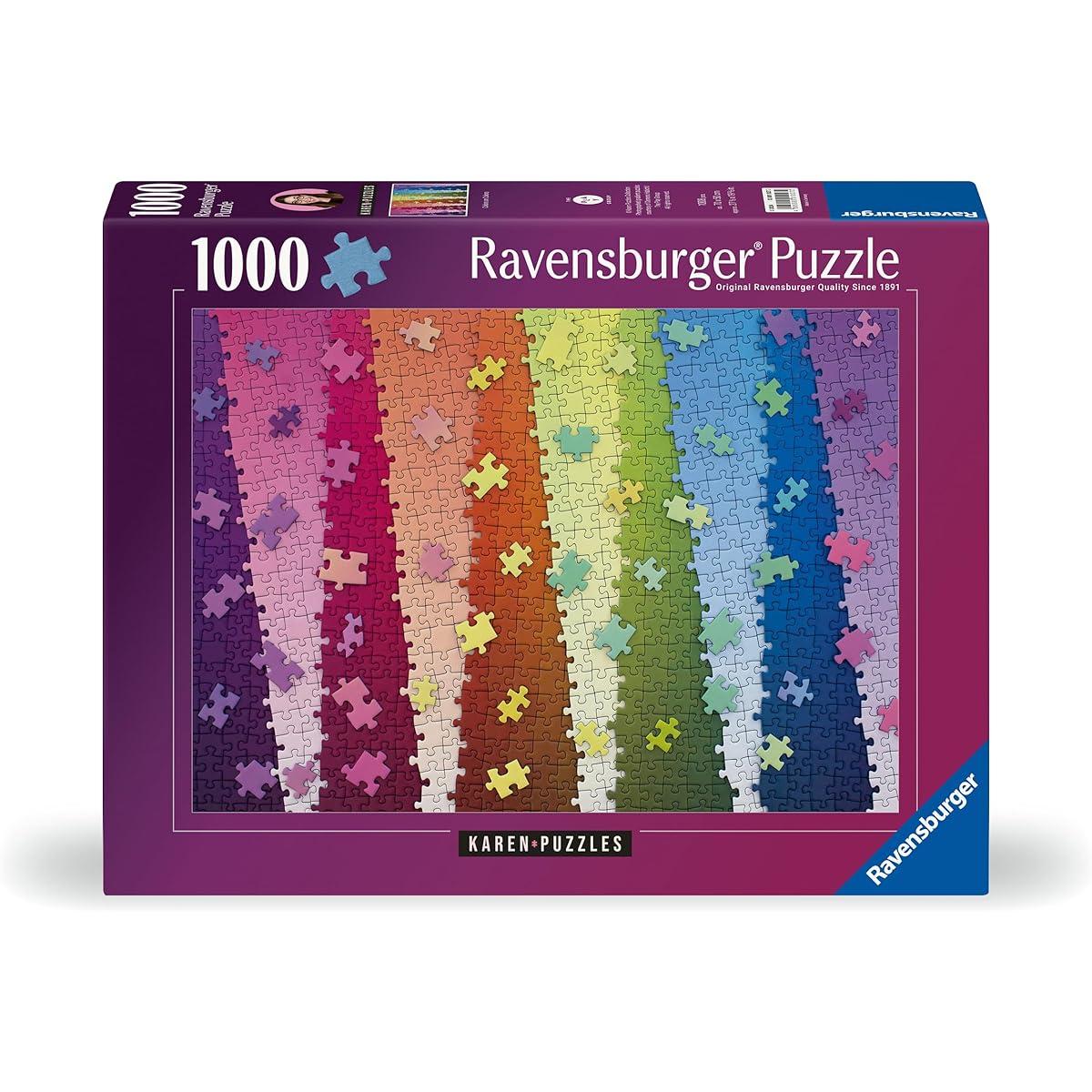 Ravensburger Karen Puzzles Color on Colors 1000 Piece Jigsaw Puzzle for Adults - 12001027 - Handcrafted Tooling Made in Germany Every Piece Fits Perfectly