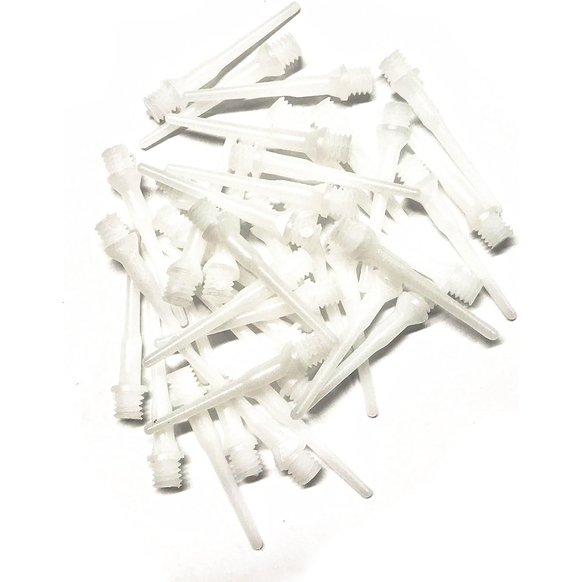 Tufflex White Long Extra Strong 2BA 3/16" Threaded Soft Tip Dart Points 100-1000 Packs Plus USA I Love Darts Bracelet