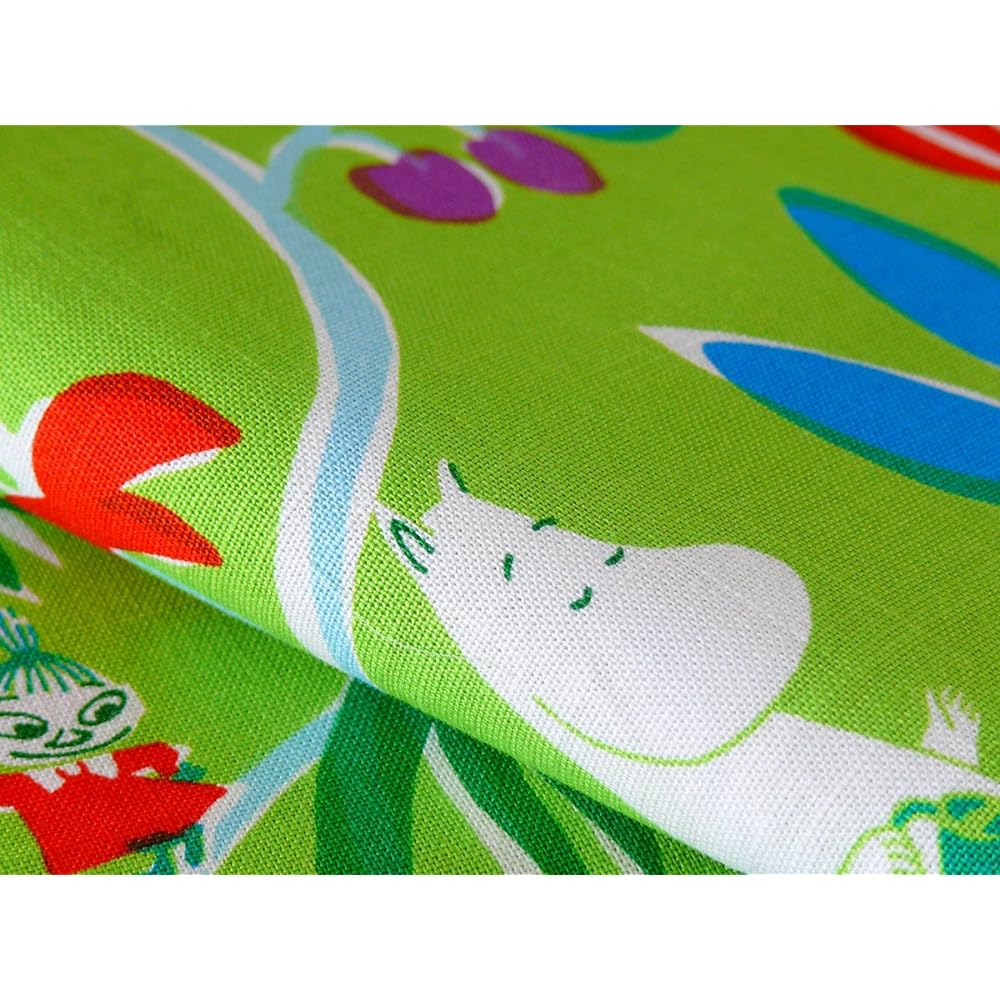 MOOMIN Tribute Works Curtain Width 100 x Length 135 Botanical Garden Green Set of 2 Made in Japan