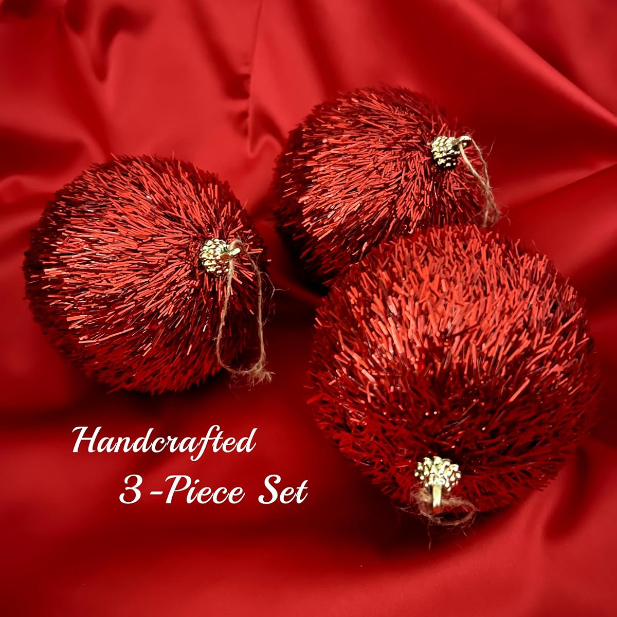 Safesio Christmas Ball Ornaments for Christmas Xmas Tree, Shatterproof Christmas Tree Decorations Hanging Balls Holiday Wedding Party Decor, Red(4 inch)