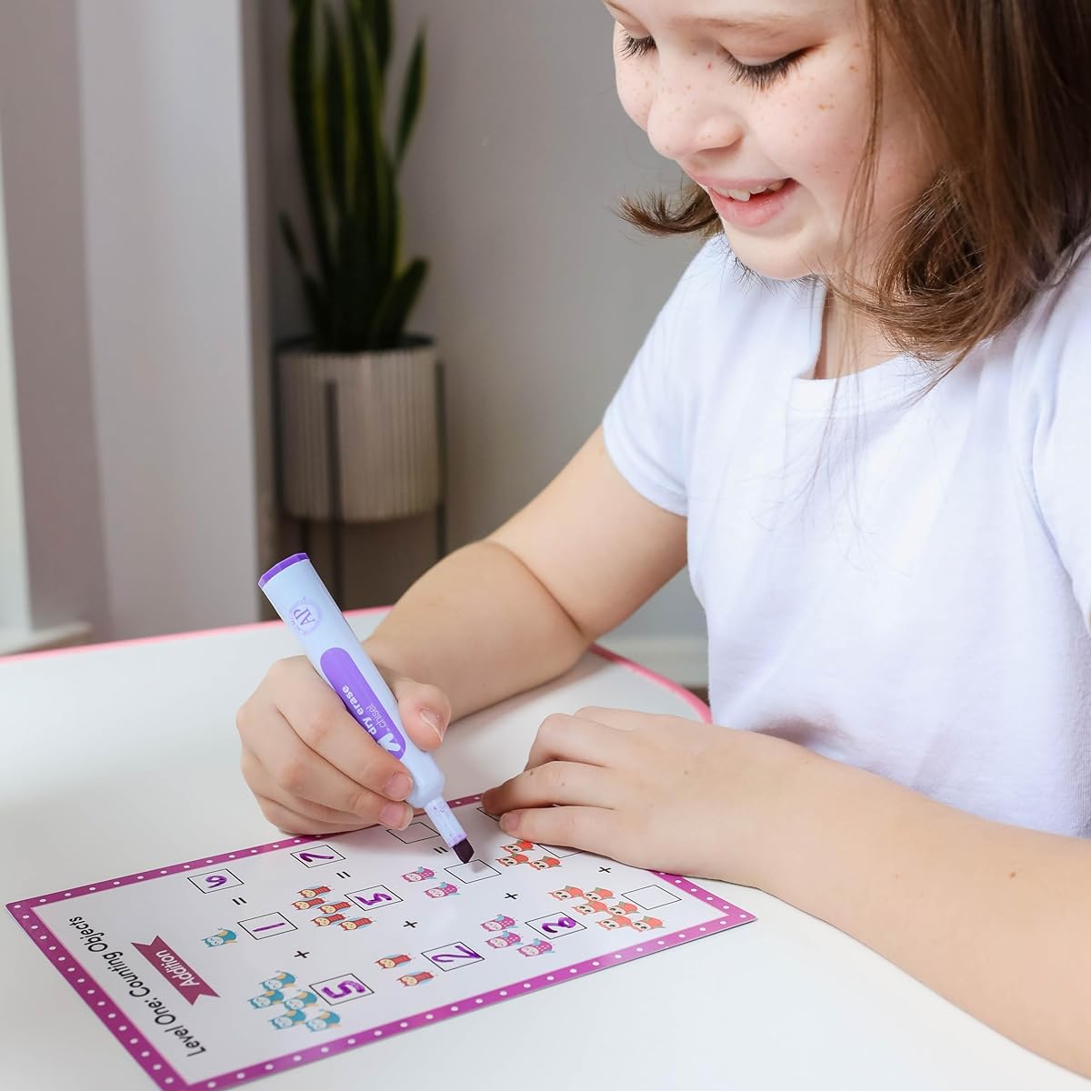 Addition & Subtraction Dry Erase Cards, Reusable Math Sheets, Childhood Education, Learning Tools