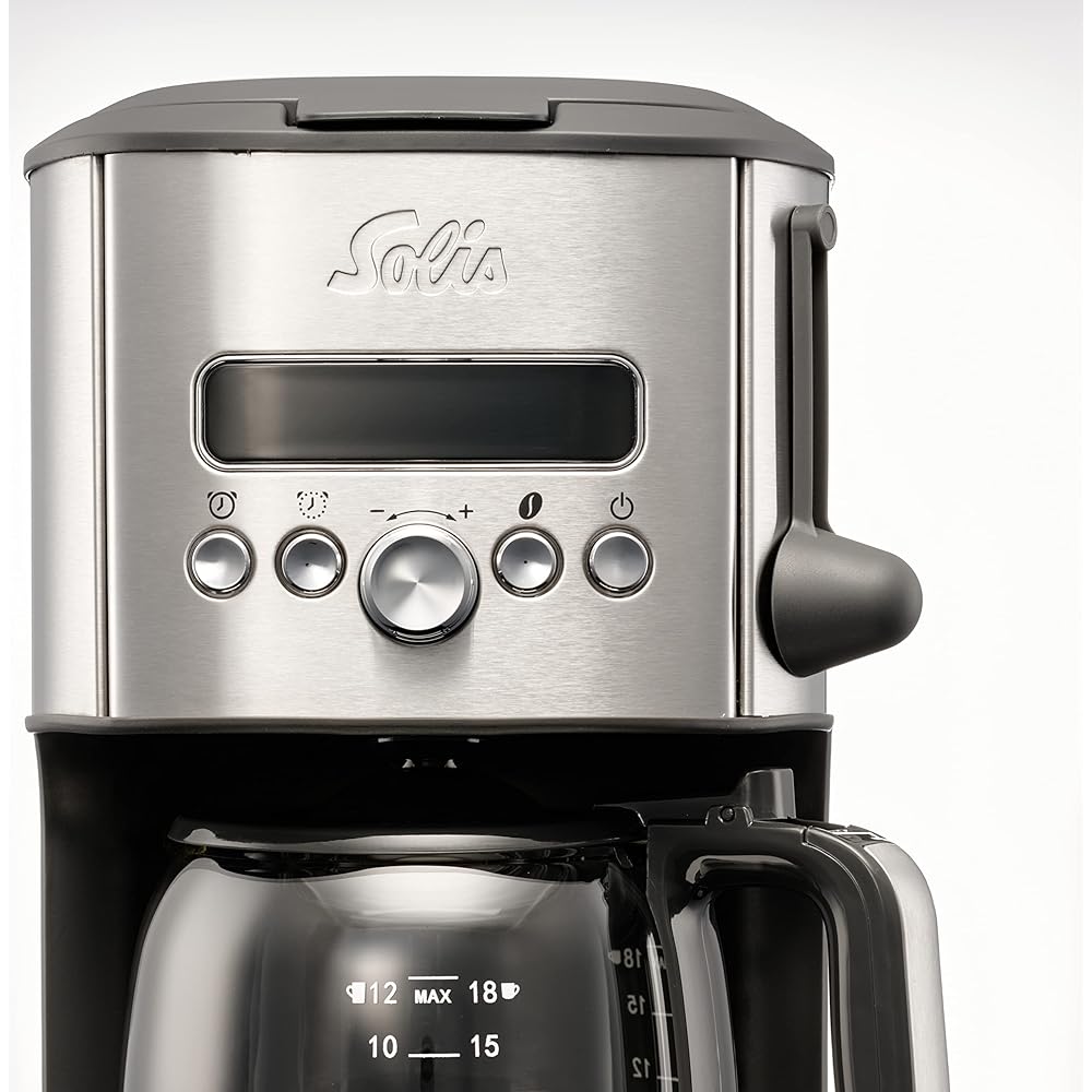 Solis Aroma Brewer 18 cup drip coffee maker silver SK1021