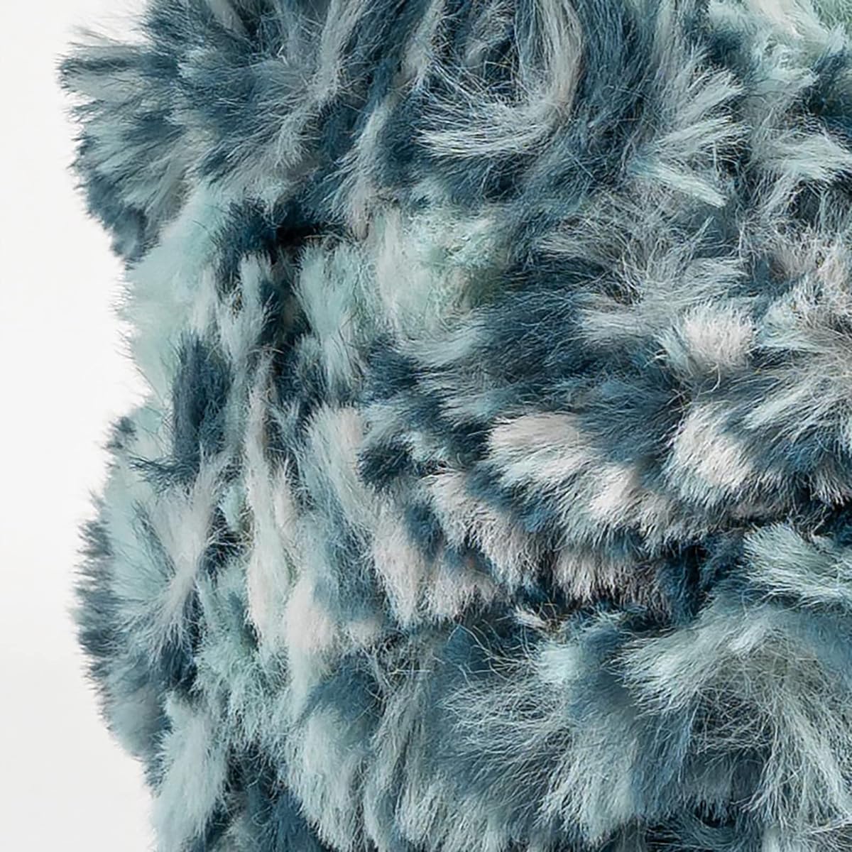 Catherine Faux Fur Couture Yarn - 3 Pack (54 Yards per Skein) Aqua Gauge 6 Super Bulky