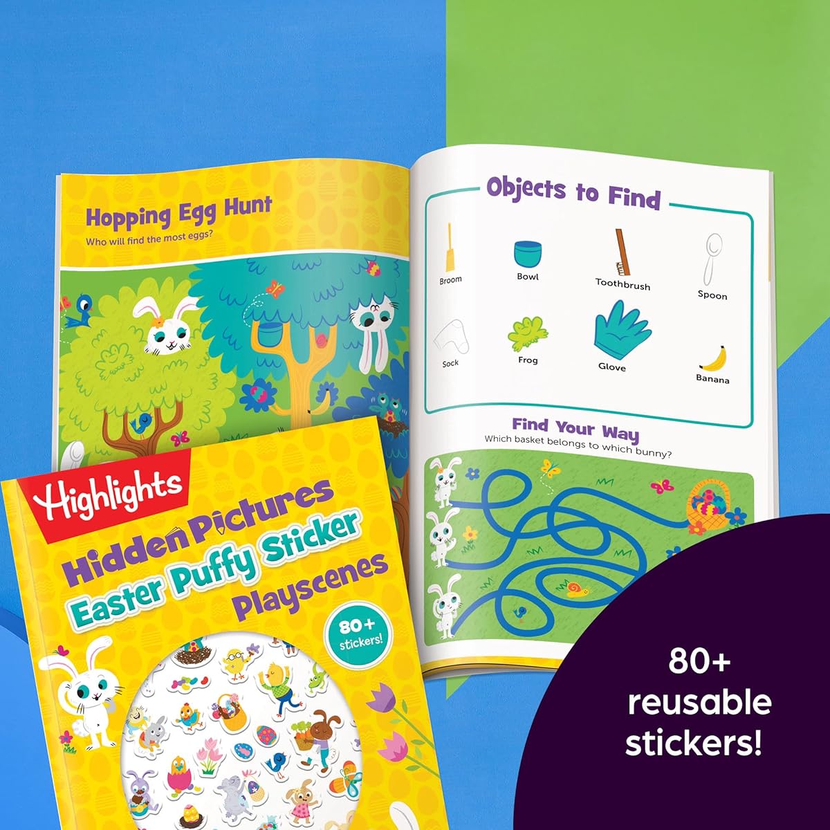 Highlights for Kids Easter Activity Pack for Kids Ages 3-6 Crafts/Stickers/Hidden Photo Puzzles
