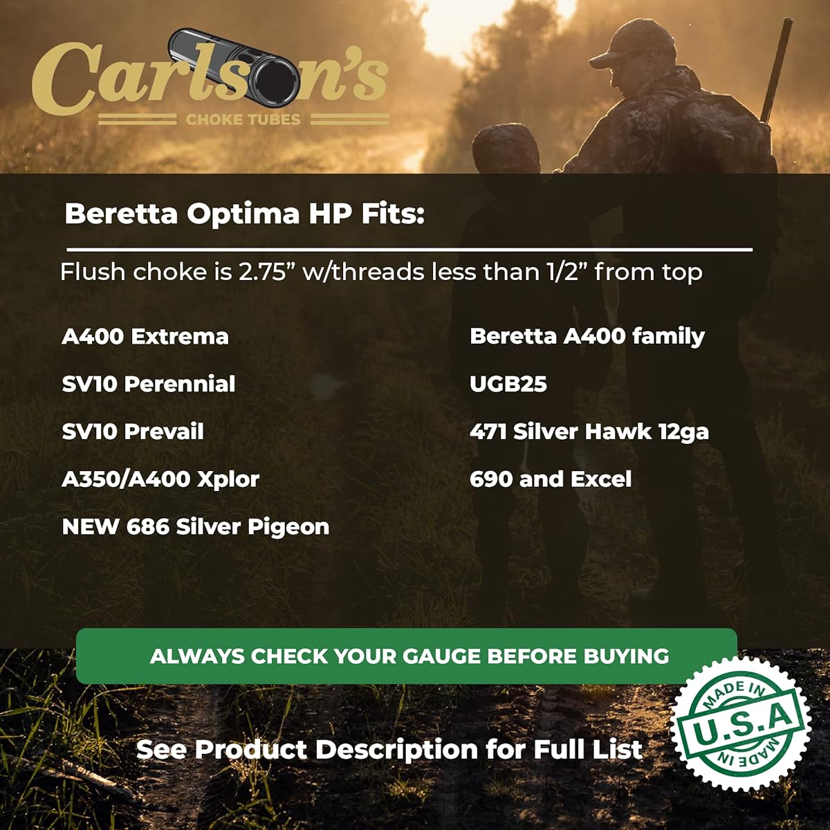 Carlson's Long Beard XR 12 GA Choke Tube