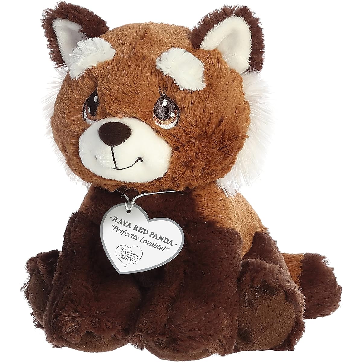 Aurora® Inspirational Precious Moments™ Raya Red Panda Plush Toy - Cherished Memories - Lasting Comfort - Brown 8.5"