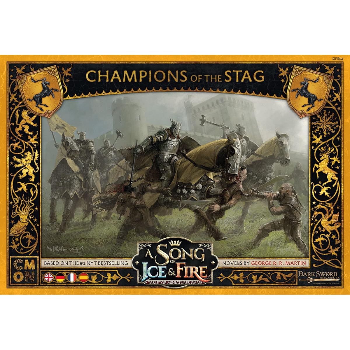 CMON Asmodee A Song of Ice and Fire – Stag Fighter | Expansion | Tabletop | 2 Players | Ages 14+ | 45+ Minutes | German | Multilingual