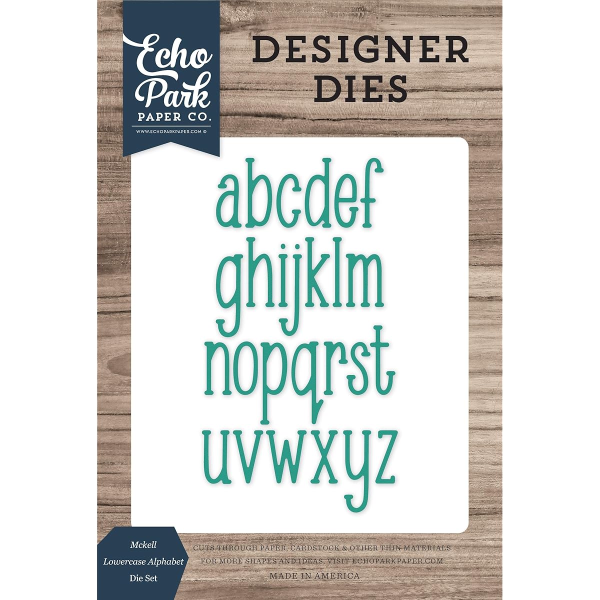 Echo Park Paper Company Mckell Lowercase Alphabet Set Dice