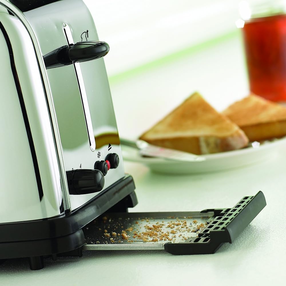 Oishi & Associates Russell Hobbs Toaster 2 Piece Pop Up Style Silver 13766JP