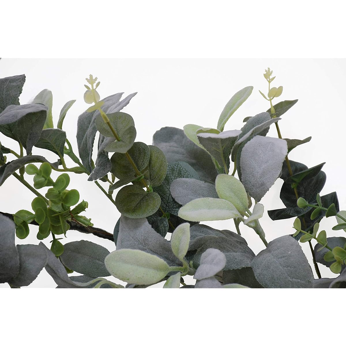 Puleo International 1522-610 Green Artificial Flocked Sheep Ear Garland, 6 ft.