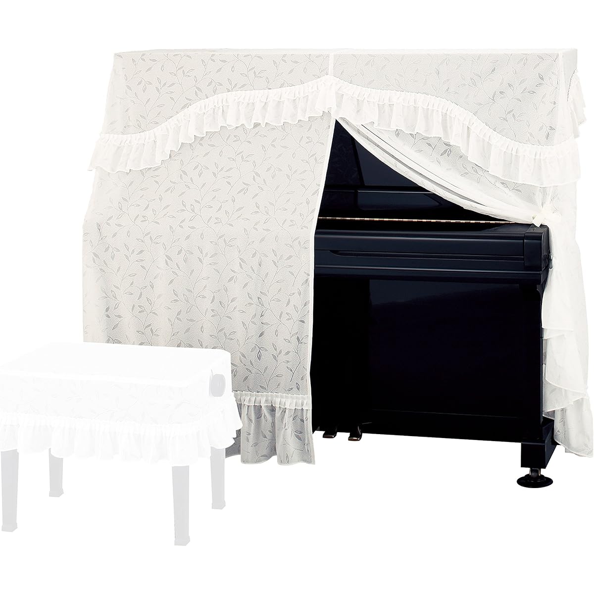 Alps/Upright Piano Cover (Jacquard Lace Type) A-BL/L Size