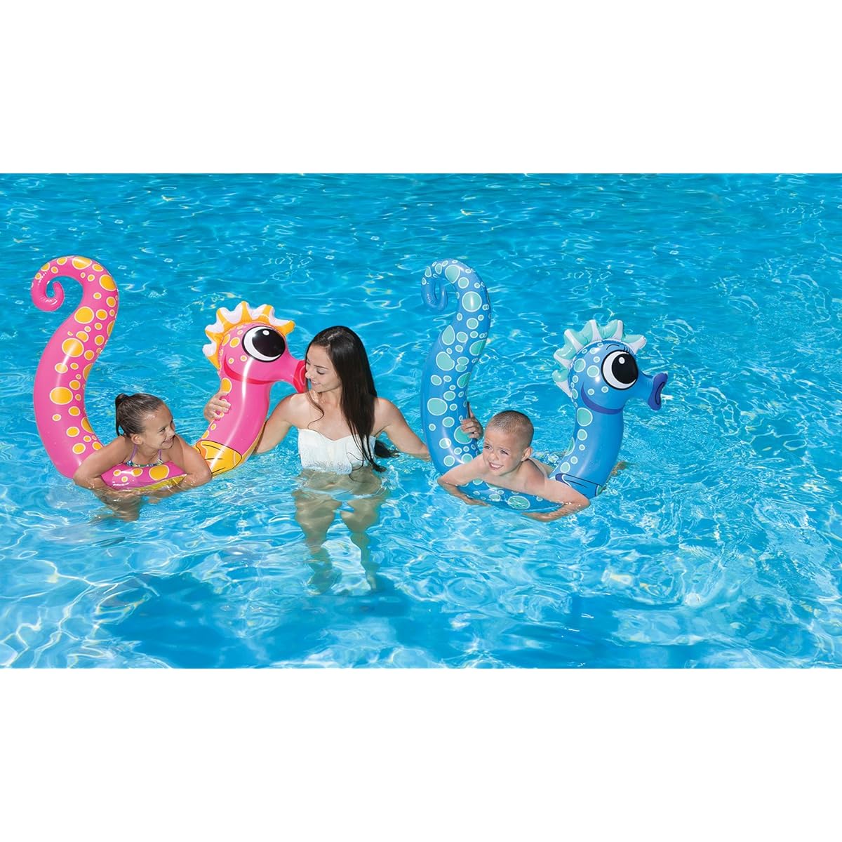 Poolmaster Swimming Pool Noodle Floats Seahorse 2 Pack