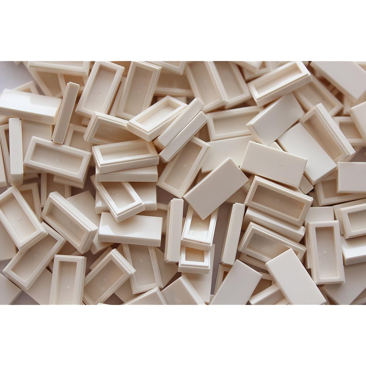 LEGO Brick: White 1x2 Tile Part 3069 (X 25)