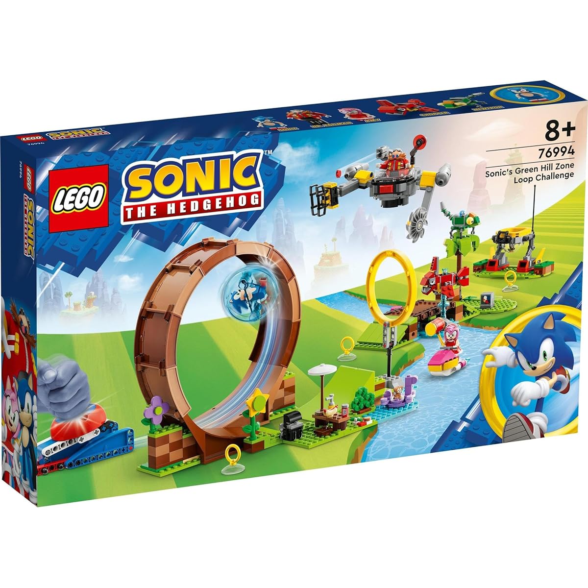 LEGO Sonic the Hedgehog Green Hill Zone Loop Challenge 76994 Toy Blocks Gift Video Game Adventure Boys Girls Age 8 and up