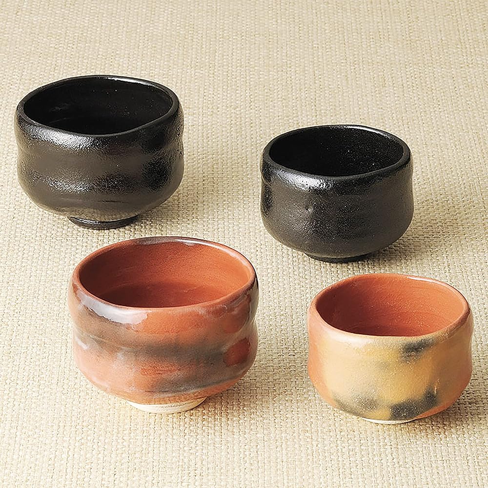 Kyoto ware, Kiyomizu ware, Suiraku kiln, Rikyu tea bowl (with gift box), Akaraku Zuisho TRY455