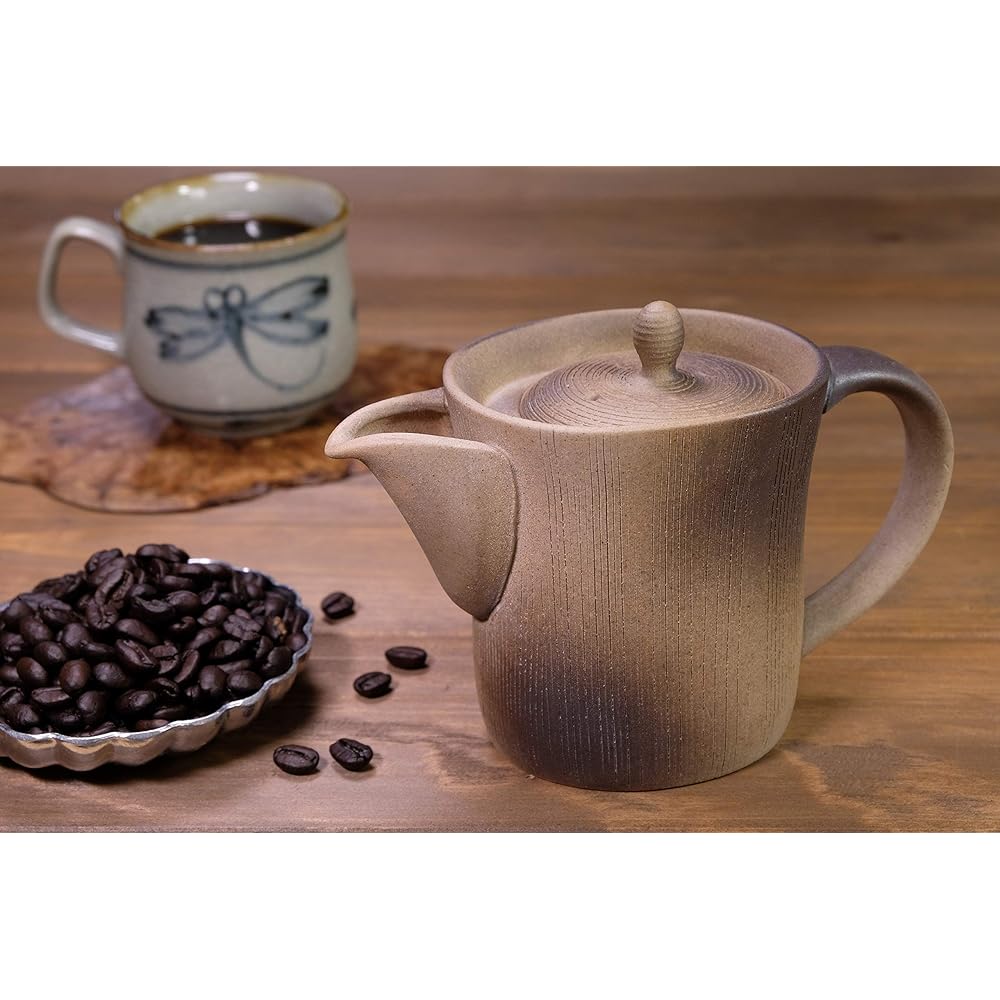 Isshin kiln baked coffee teapot Tokoname ware SOLO 280cc Traditional craftsman Eiichi Tsuchihira
