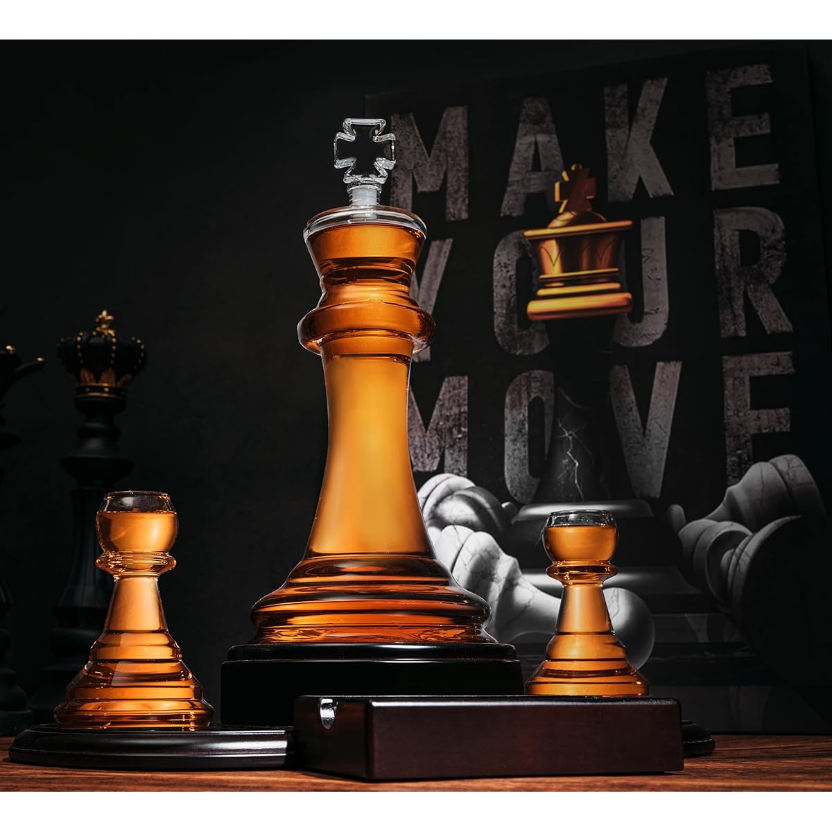 Krown Kitchen SXDD-Chess Decanter