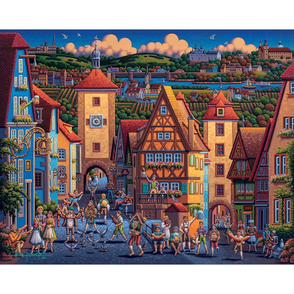 Dowdle Jigsaw Puzzle Rothenburg ob der Tauber 1000 Pieces