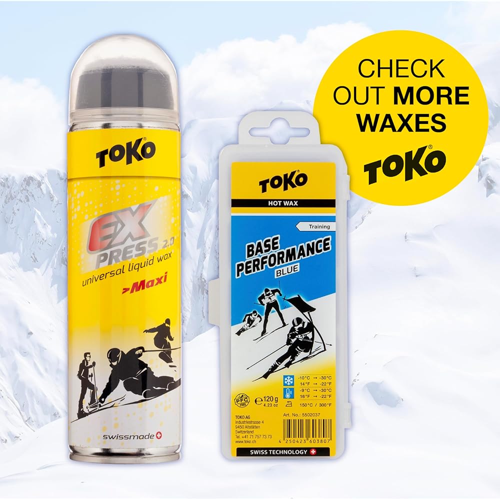 TOKO Ski Snowboard All Purpose Easy Wax Express Pocket (Snow Temperature 0℃~-30℃) 100ml 5509263
