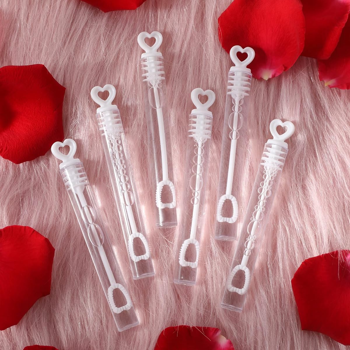 BOHIYAHOO Wedding Party Favors Mini Bubble Wands Tube Bulk Bubble Toys 72 Pieces Theme Birthday Bath Time Summer Best Gifts for Family Outdoor Use Safe for Boys Girls Bubble Solution Bubble Maker
