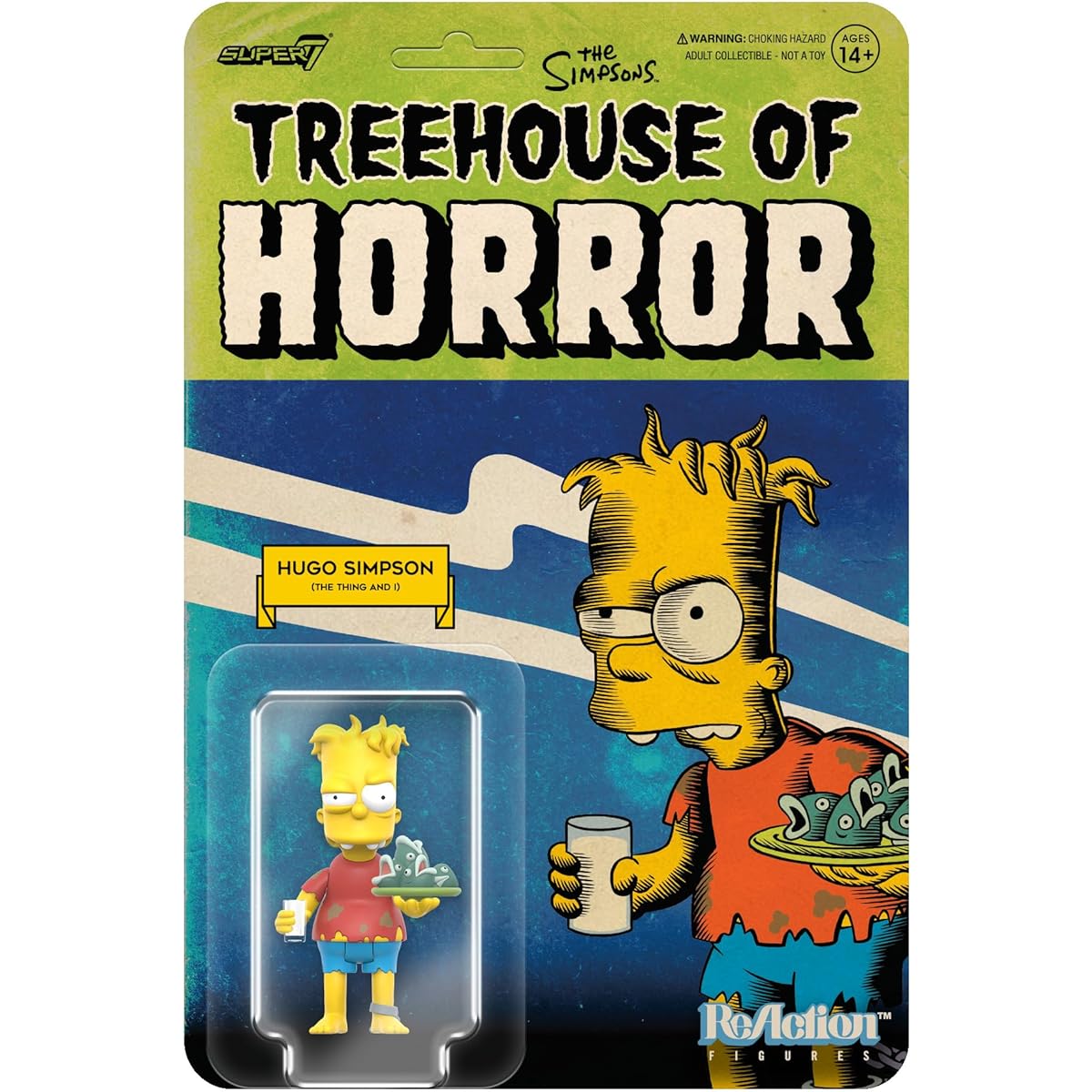 Super7 The Simpsons Reaction Figures Wave 04 (Treehouse of Horror v2) - Hugo Simpson
