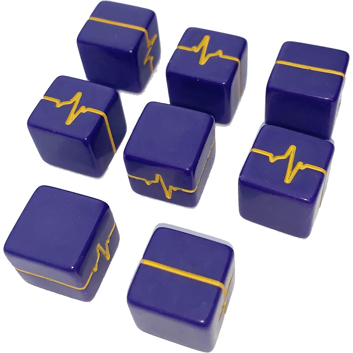 Impact! Miniature Human Pulse Fate/Fudge Dice - Set of 8 - Purple