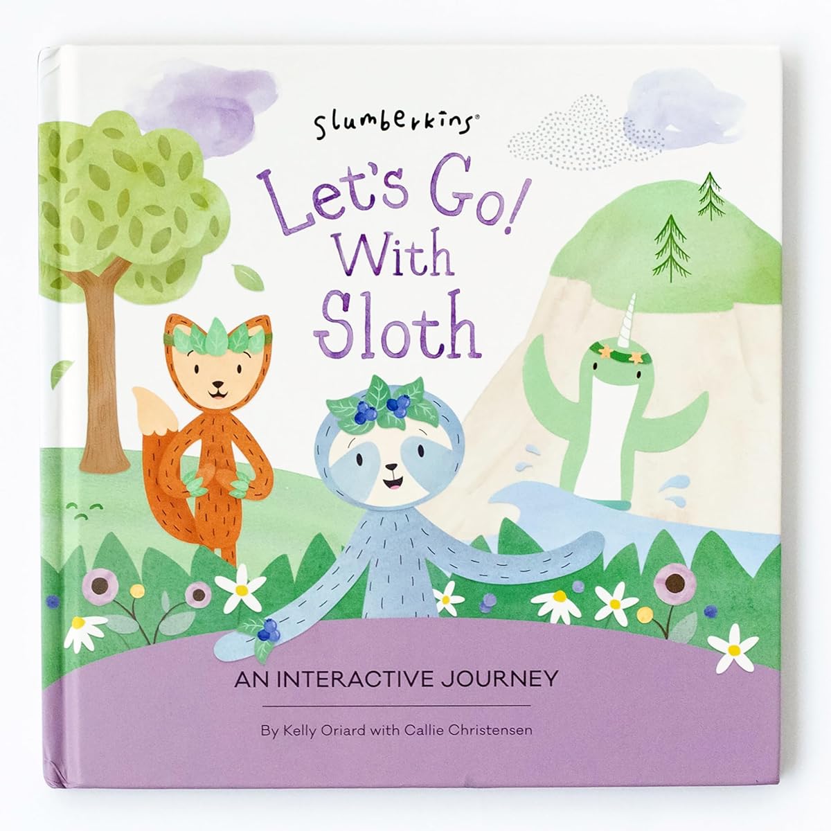 Slumberkins Let's Go with Sloth Set - Let's Go! Sloth Book + Blueberry Sloth Snuggler + Sky Bunny Mini Plush - Easter Gift Set SEL Social Emotional Learning Toys for Boys & Girls