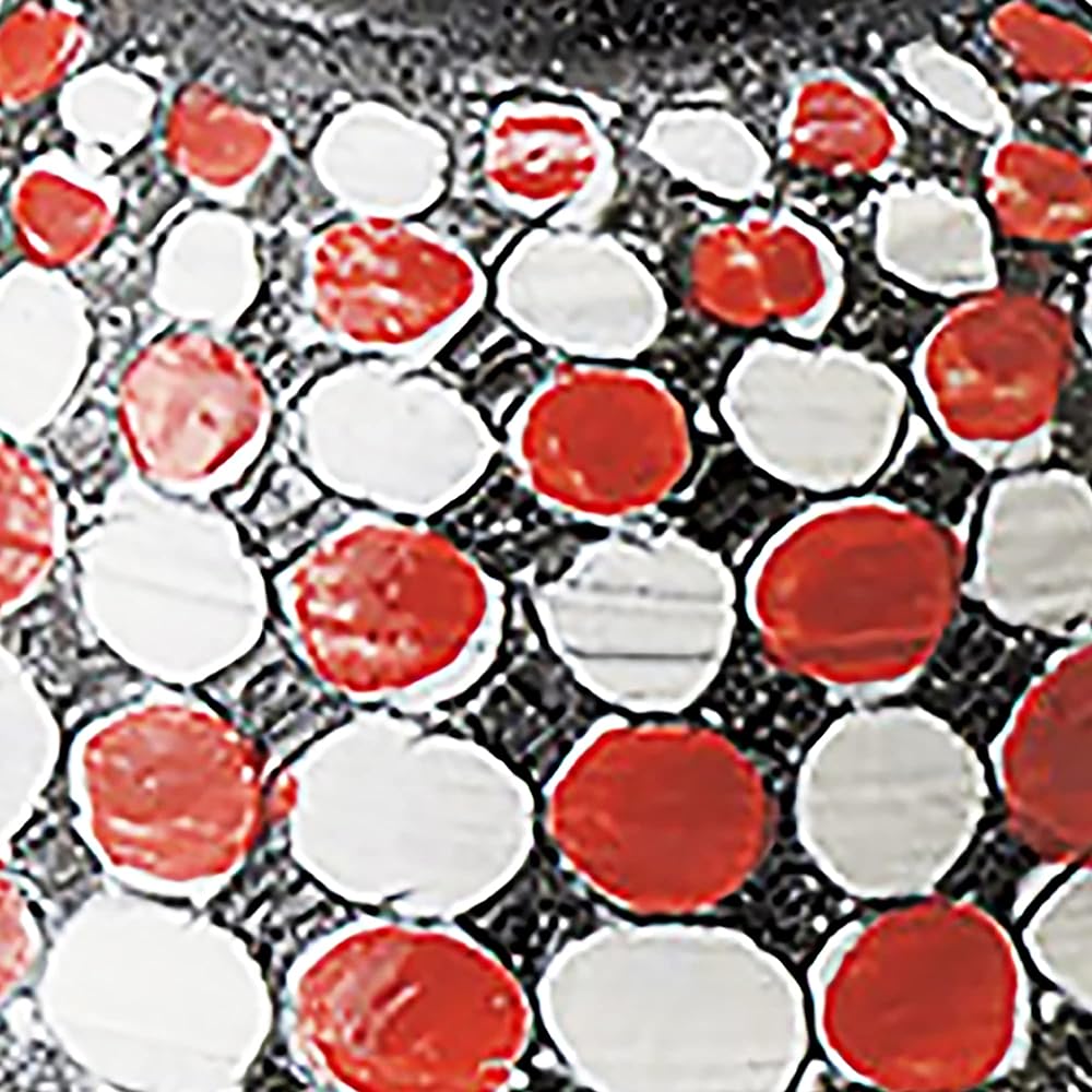 Black ceramic polka dot chazuke (small) set of 5
