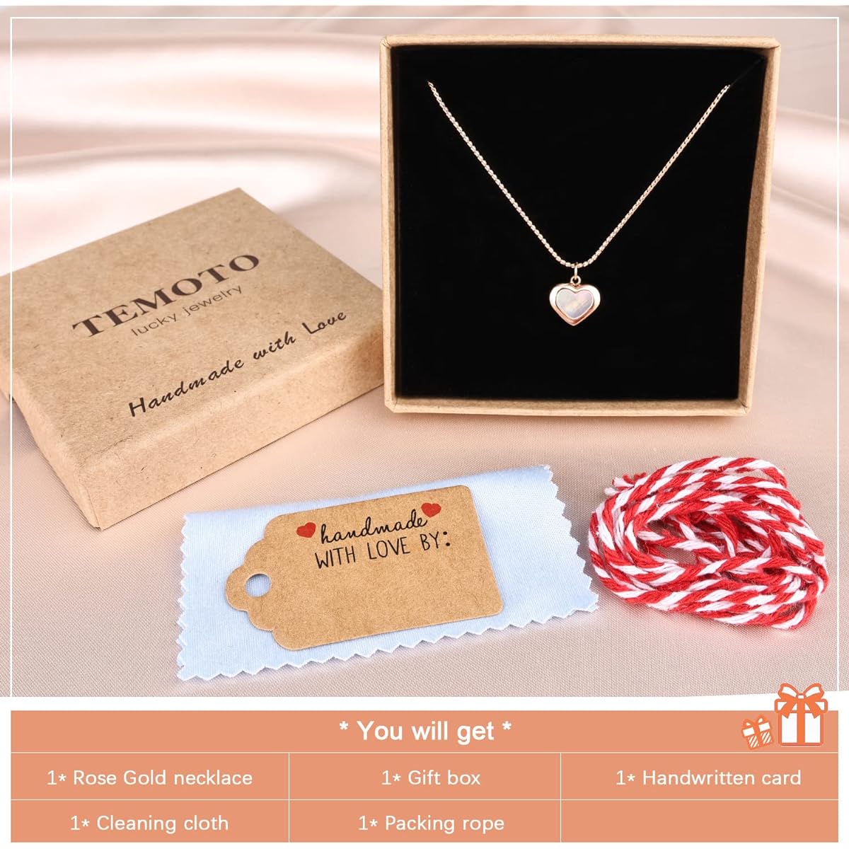 Temoto Carnelian Crystal Stone Gold Heart Necklace for Women Red Pendant Necklace Natural Healing Protection Anniversary Birthday Valentine's Day Gift for Girlfriend Christmas Gift