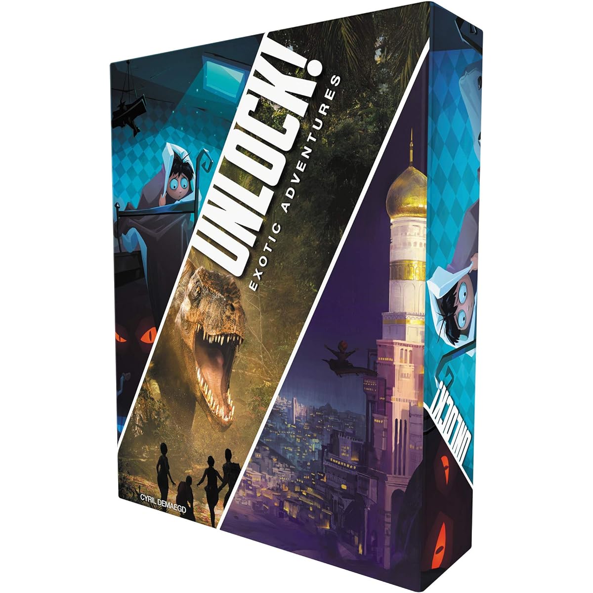UNLOCK! Exotic Adventure Card Game | Escape Room Game for Adults and Kids | Mystery Game for Family Game Night | Ages 10+ | 1-6 Players | Average Play Time 1 Hour | By Space Cowboys
