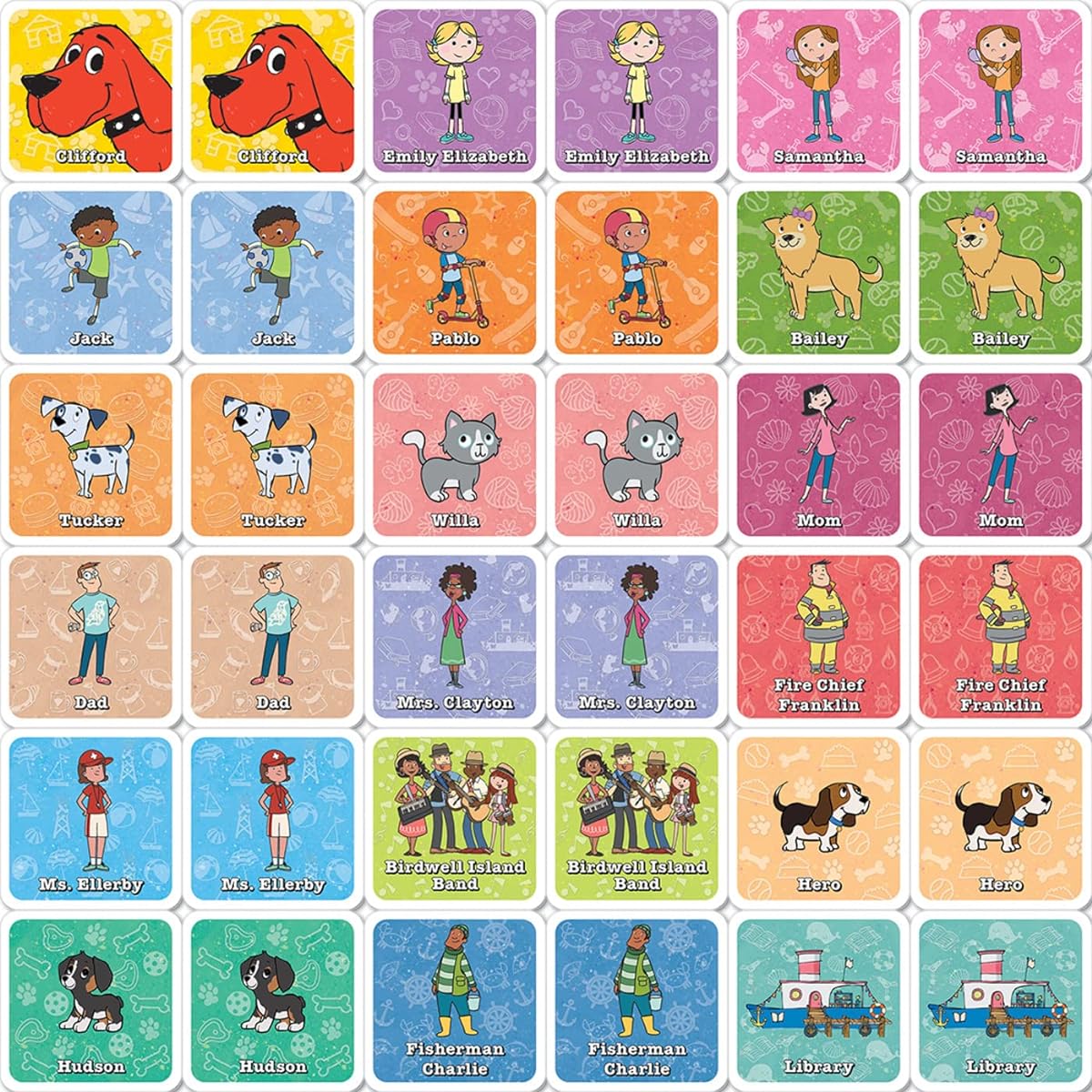 MasterPieces Clifford Big Red Dog Matching Game