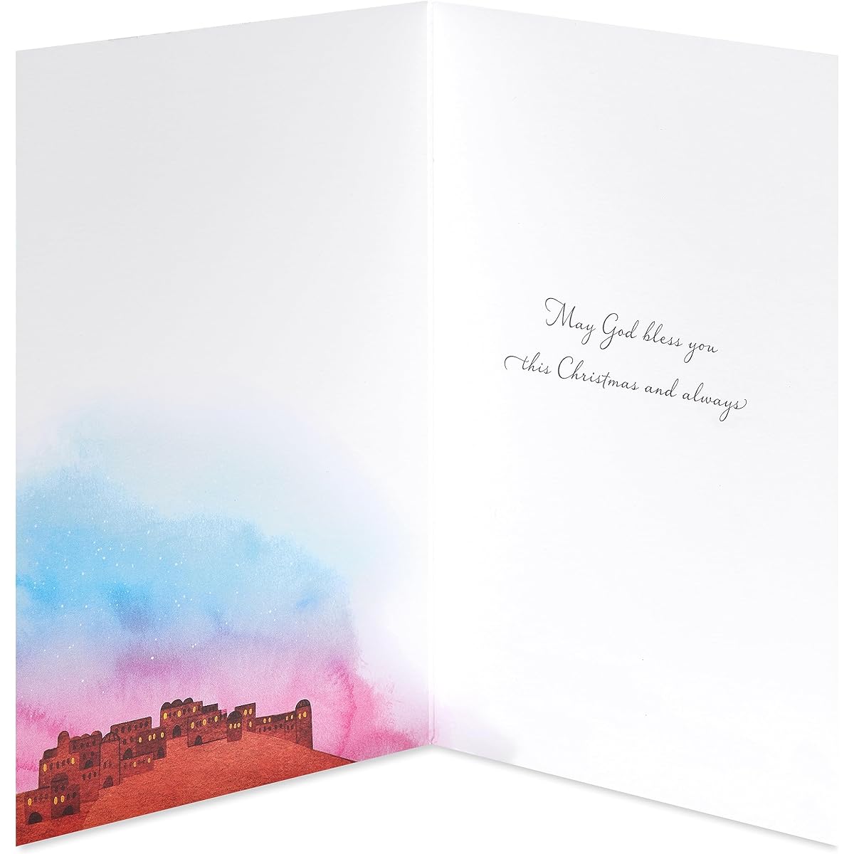 Papyrus Religious Christmas Cards with Envelopes, God Bless You, Nativity (14 Cards)