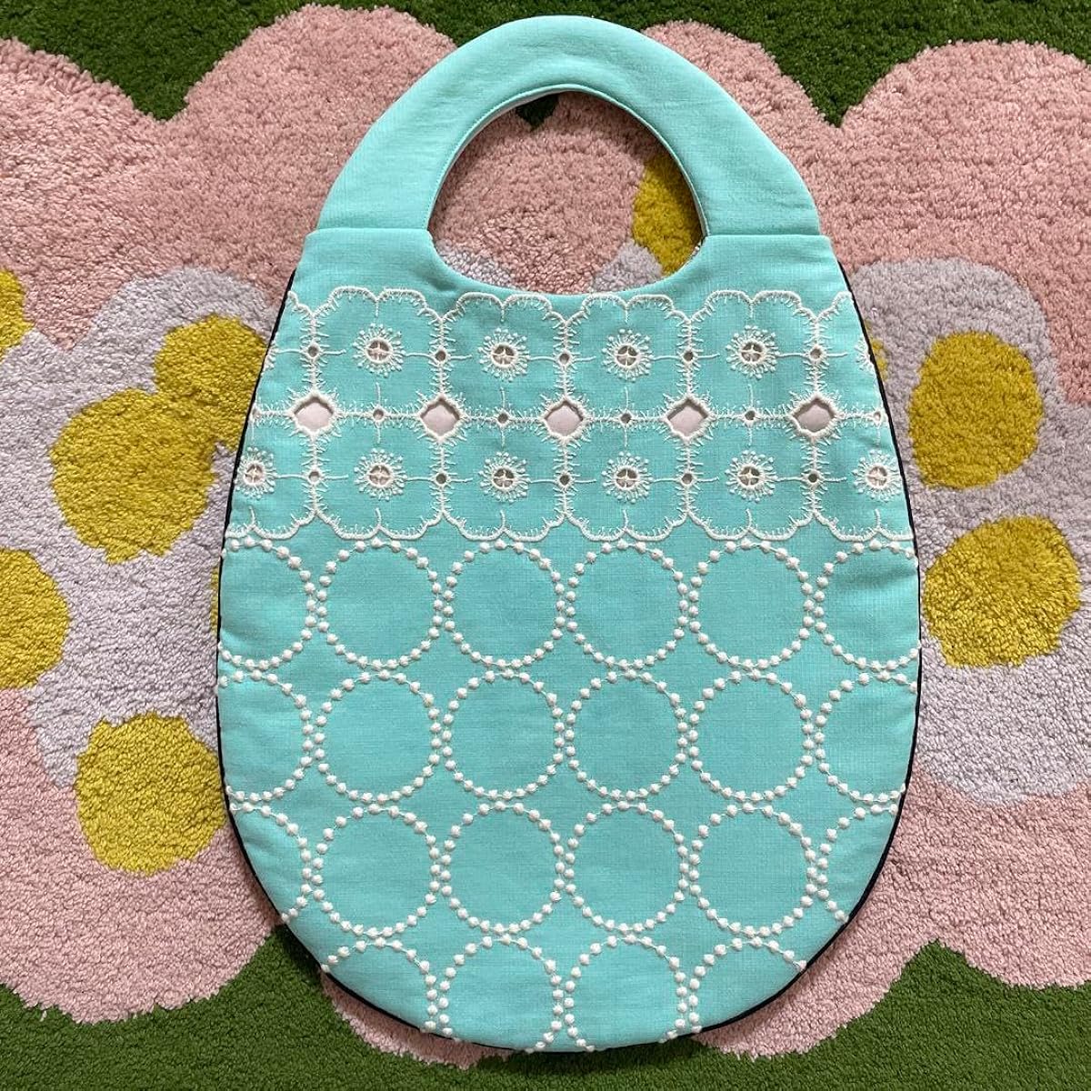 Mina Perhonen tambourine×anemone egg bag