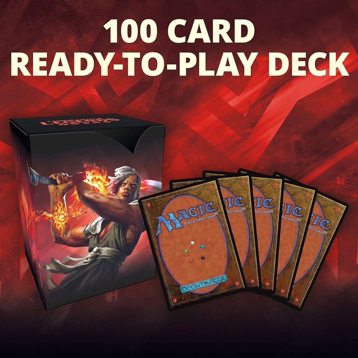 Magic The Gathering Commander Legends/Deck – Arms for Battle | 100 Cards Ready to Play | 1 Foil Commander | Red White, C78590000 Red White