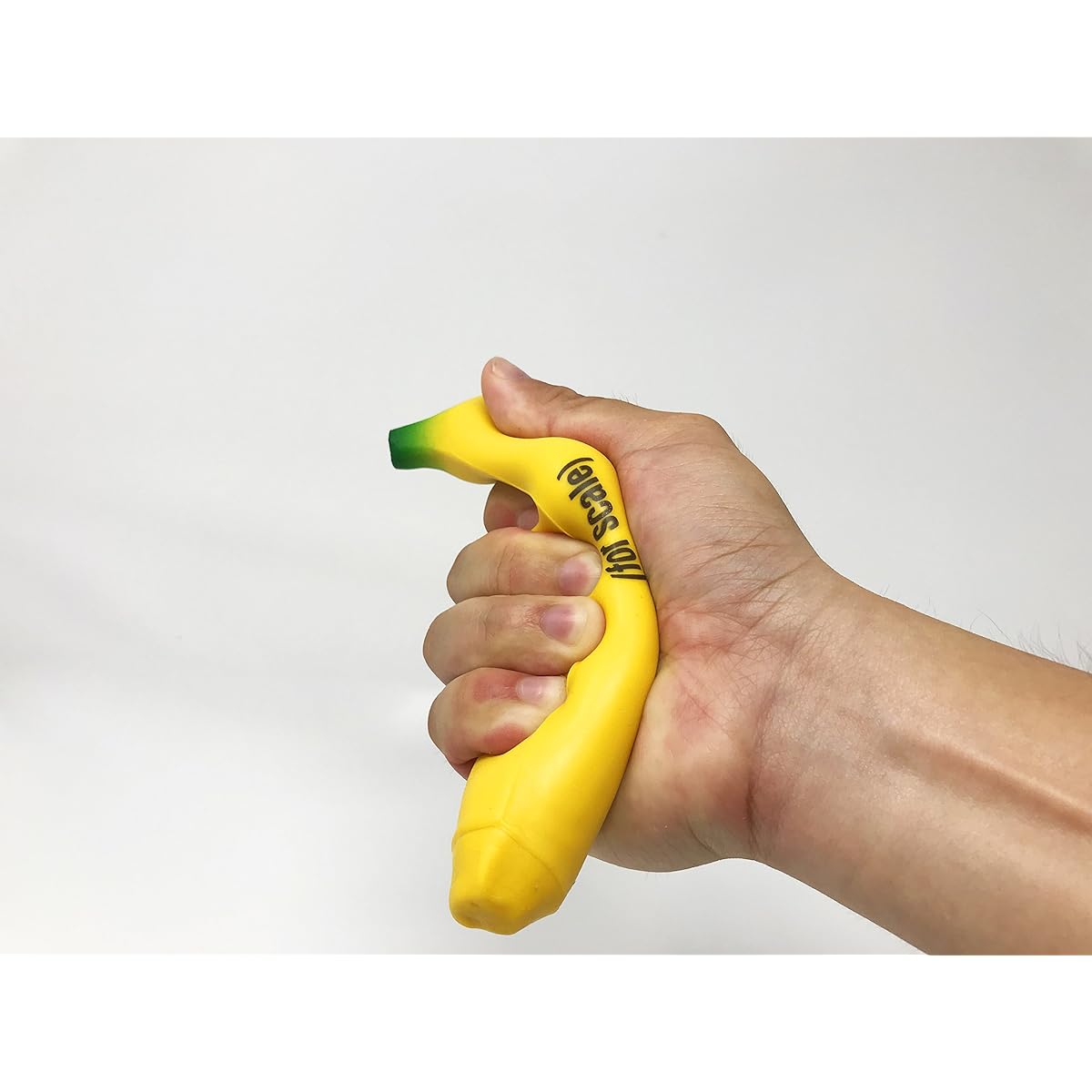 Official Citadel Banana for Adults, Black - Stress Relief Toy, Stretchy Glue, Rubber Banana with Sand, Full Size 7 Inch Squishy Banana