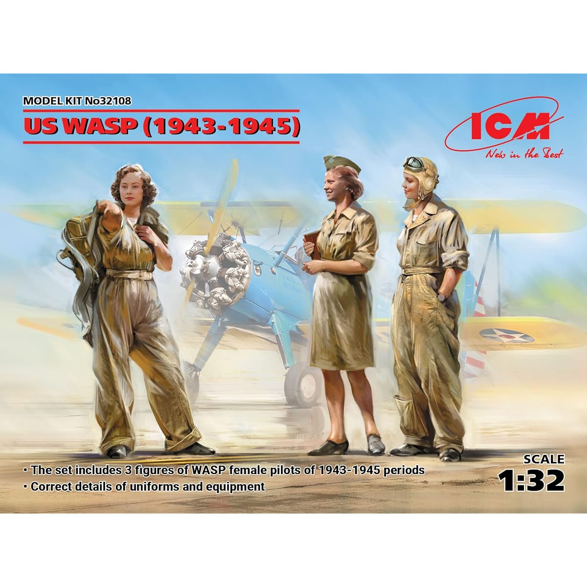 ICM 32108 US WASP (1943-1945) (3 figures)