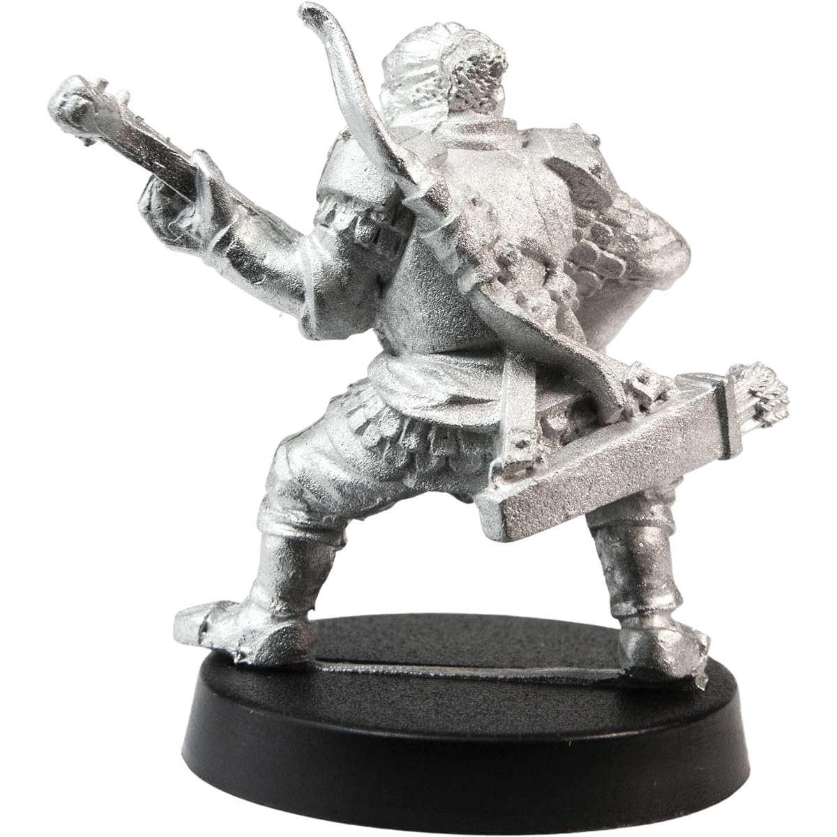 Stonehaven Miniatures Men's Human Hair Bird Miniature Figurine 33mm - 100% Pewter Metal - with Slotted Creator Base - 28mm Scale for Tabletop War Games - Designed & Made in the USA