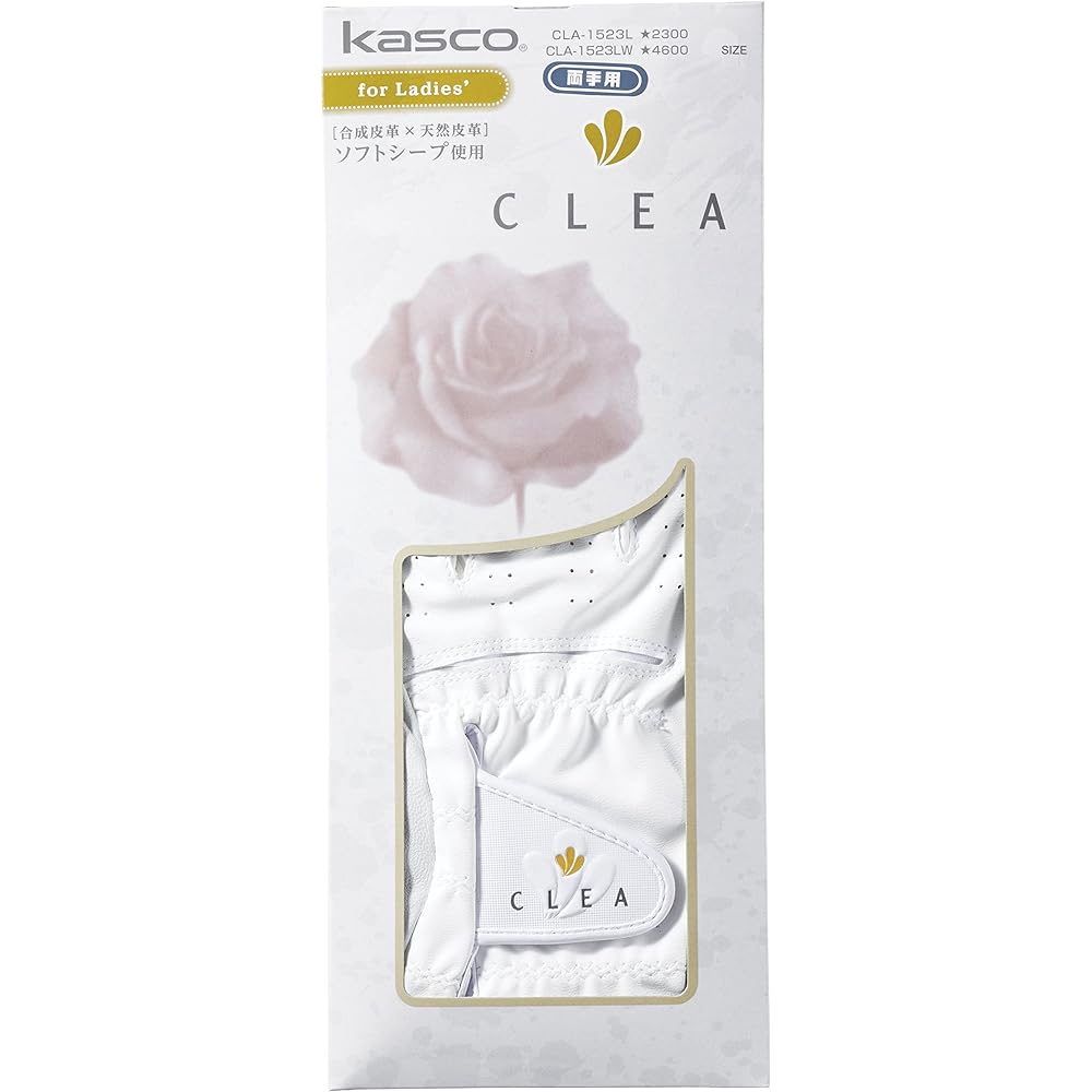 Kasco Golf Gloves Casco Gloves Women's CLA-1523LW Both Hands White M Size