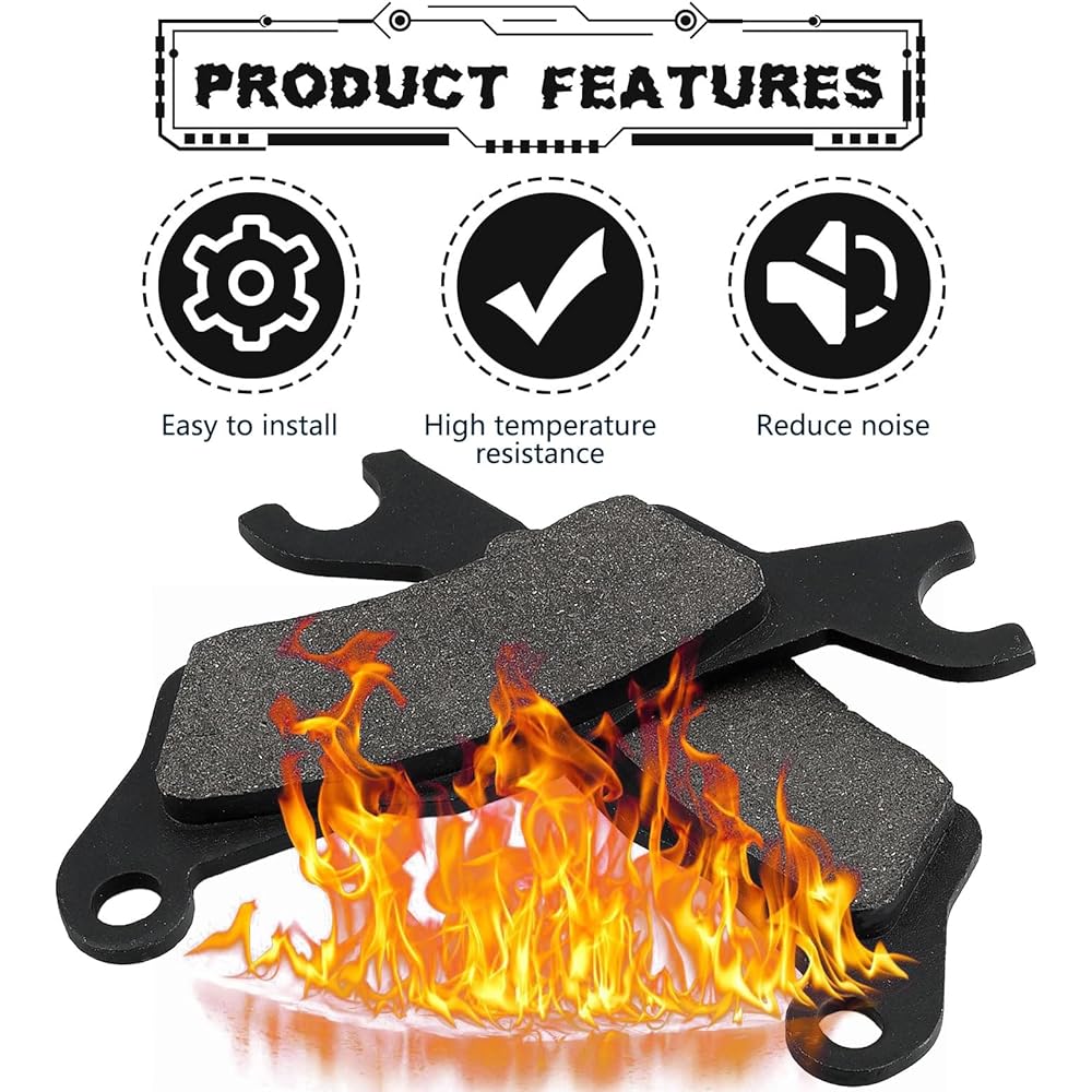 LOCOPOW Brake Pads for Can-AM Outlander Max Renegade 1000 850 800 650 500 570 450 XMR STD DPS T3 G2 705601014 705601015