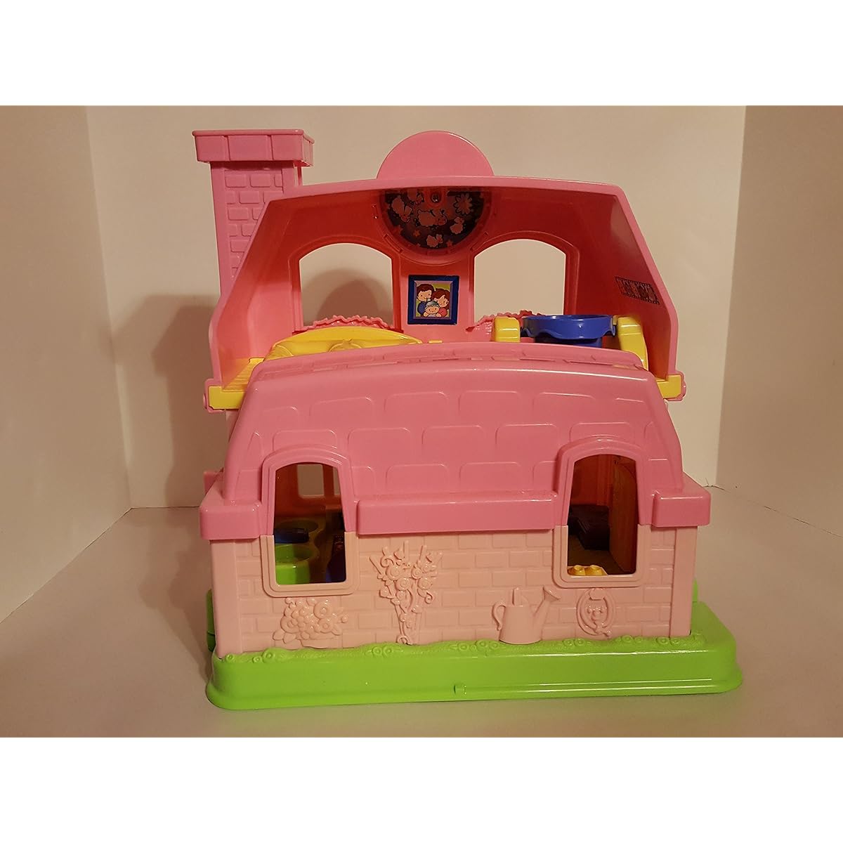 Fisher Price Little People Happy Sounds Home (PINK) w Sounds & 3 Figures - ToysRUs Exclusive (2009)